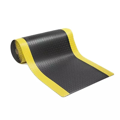Industrial Yellow Black Antistatic Standing Flooring ESD Antifatigue Mat For Factory Workers