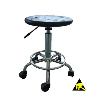 Cleanroom BIFMA 4 Holes PU Foaming Height Adjustable ESD Safe Chairs