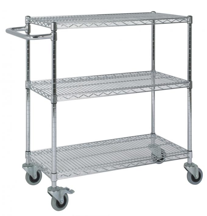 Chrome Plated Wire Mesh Shelves , Industrial Wire Rack For Clean Room ...