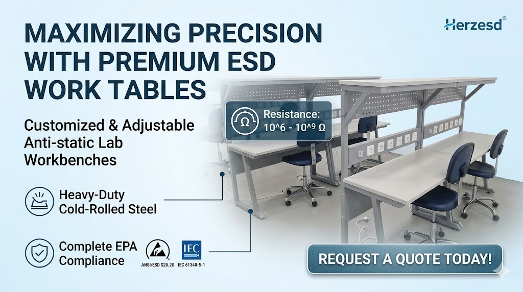 Maximizing Electronics Assembly Precision with a Premium ESD Work Table