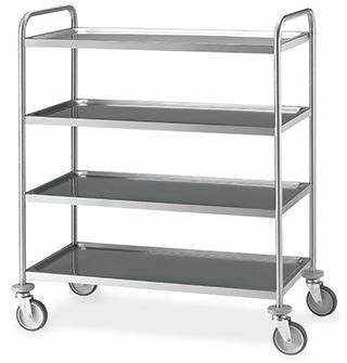 Carbon Steel ESD SMT SMD PCB Reel Storage Trolley Metal Shelf Chrome Wire Shelving Rack Trolley Cart