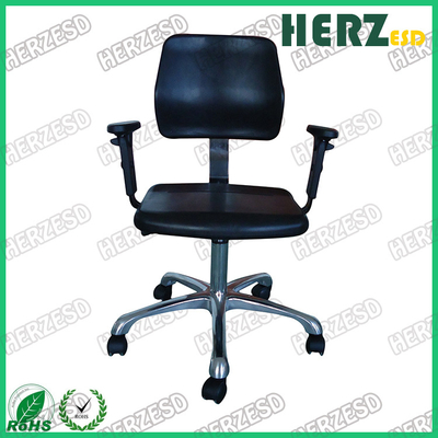 Cleanroom Antistatic Chairs ESD Office Swivel Stools Lab Chair With Armrest