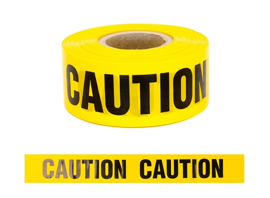 ESD PVC / PE Antistatic Adhesive Warning Tape With Yellow Color And Black Painting
