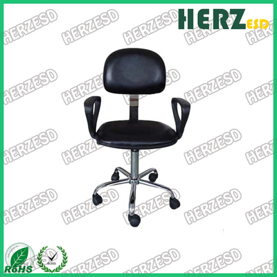 Cleanroom Antistatic Chairs ESD Office Swivel Stools Lab Chair With Armrest