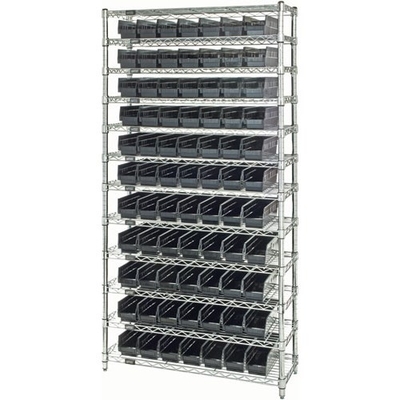 Chrome Plated Wire Mesh Shelves , Industrial Wire Rack For Clean Room / Workshop