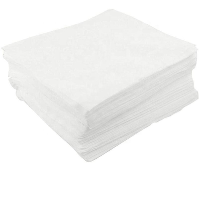 White Cleanroom Disposable Paper Wiper Spunlace Nonwoven 300pcs/Pack 6*6inch