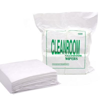 White Cleanroom Disposable Paper Wiper Spunlace Nonwoven 300pcs/Pack 6*6inch