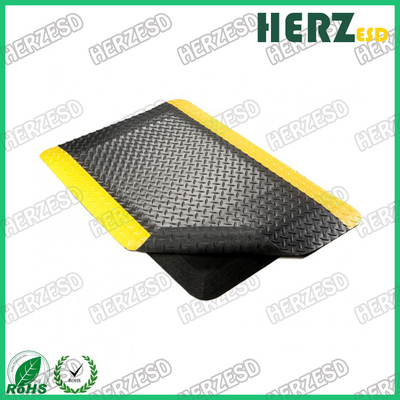 3 Layers Anti-Fatigue Rubber Mat Yellow Black Antifatigue Mat Anti-Slip