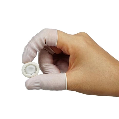 Thick Powder Free Finger Cots 100% Pure Natural Latex ESD Safety Gloves For Electronics Manufacturing