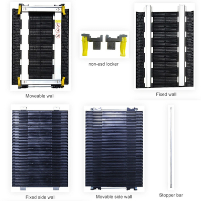 ESD Magazine Rack Antistatic PCB Storage Rack SMT loader Rack with Stopper