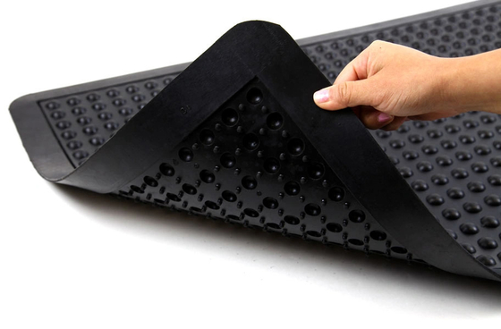 ESD-Safe Anti-Fatigue Black Bubble Top Flooring Mat