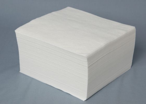 White Cleanroom Disposable Paper Wiper Spunlace Nonwoven 300pcs/Pack 6*6inch