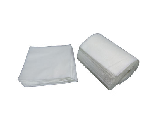 White Cleanroom Disposable Paper Wiper Spunlace Nonwoven 300pcs/Pack 6*6inch