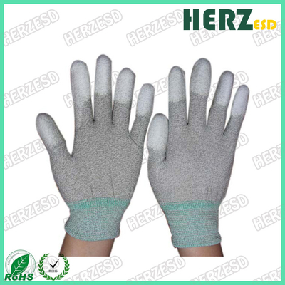 ESD Carbon Fibers Gloves PU Palm Fit Safety Gloves Working Gloves