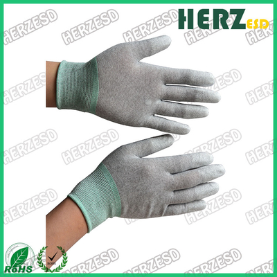 ESD Carbon Fibers Gloves PU Palm Fit Safety Gloves Working Gloves
