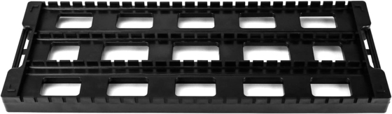 Antistatic ESD Circulation Rack Shelf Black Plastic PCB Rack, 25 Slot Storage Stand Circuit Board Holder