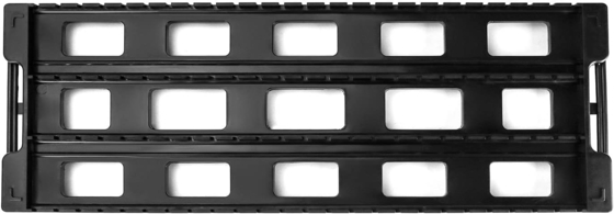 Antistatic ESD Circulation Rack Shelf Black Plastic PCB Rack, 25 Slot Storage Stand Circuit Board Holder