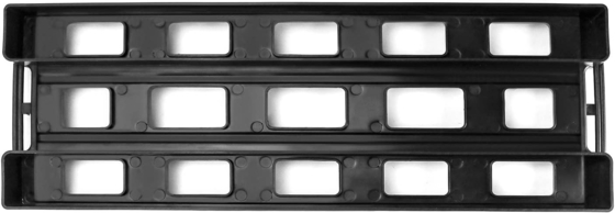 Antistatic ESD Circulation Rack Shelf Black Plastic PCB Rack, 25 Slot Storage Stand Circuit Board Holder