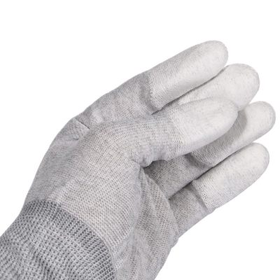 ESD Carbon Fibers Gloves PU Tip Antistatic Safety Gloves