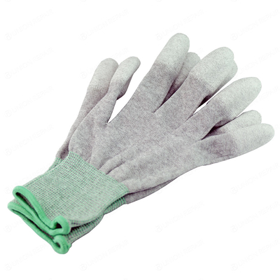 ESD Carbon Fibers Gloves PU Tip Antistatic Safety Gloves