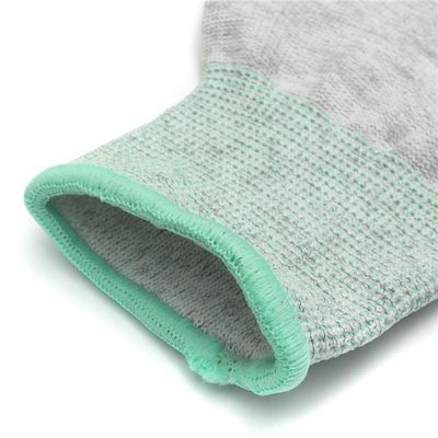 10e9 Ohm Nylon Palm Finger Coated Anti Static ESD Hand Gloves