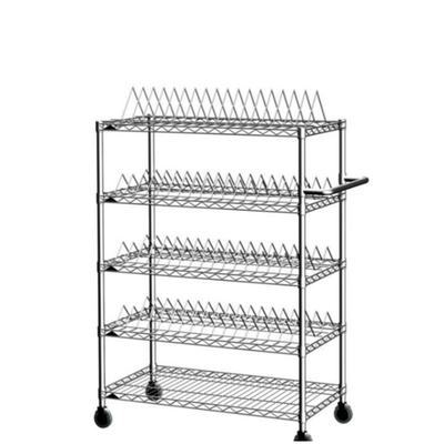ESD Steel Wire SMT Shelving Cart Stainless Steel Rack Reel Storage Rack