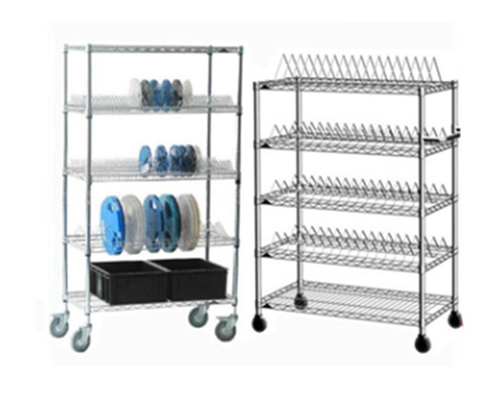 Chrome ESD Wire Shelving Unit Shelf Chrome ESD Wire Shelving Unit