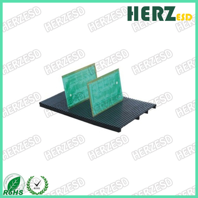 ESD PCB Racks Plastic PCB Tray Anti Static Black PCB Holder