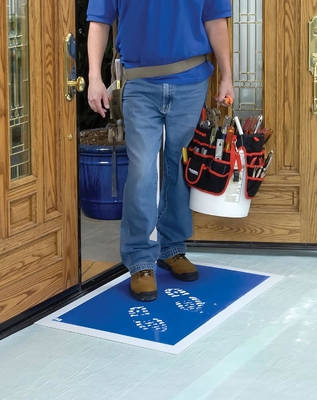 Sticky Mat Tacky Pads Adhesive 30 Sheets / Packs Blue Cleanroom Floor Mats Remove Dirt For Laboratory Hospital Shoes