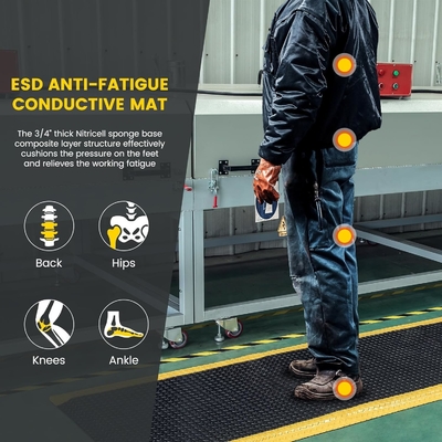 ESD Industrial Pvc Rubber Floor Antifatigue Mat
