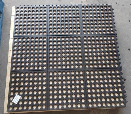 Anti-Static Rubber Hole Mat  Static Dissipative Rubber Mat Punctured Anti-Static Rubber Mat