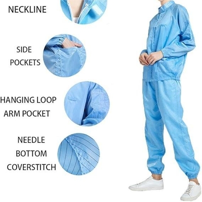 ESD Cleanroom Coverall Antistatic Lab Coats ESD Suit Work Clothes