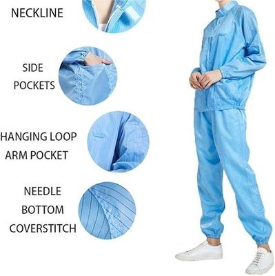 ESD Protective Coverall for Electronics Semiconductor Cleanroom