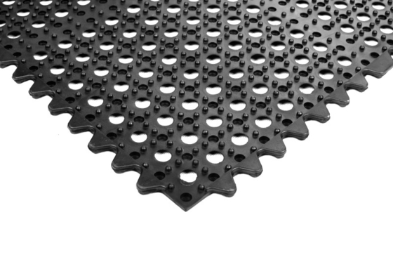 Interlocking Antifatigue Tile Mats With Holes ESD Rubber Floor Mat Antistatic Anti Fatigue Mat