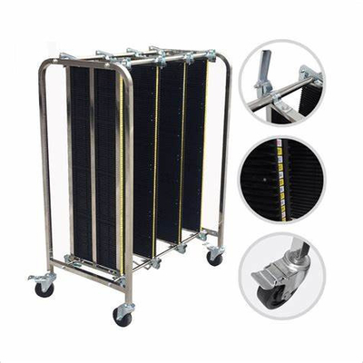 900*675*1300mm Smt Pcb Rack Trolley Adjustable Esd Pcb Storage Trolley Antistatic Esd Pcb Storage Trolley