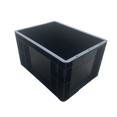 Black ESD Circulation Box Antistatic Storage Crate Bin Box