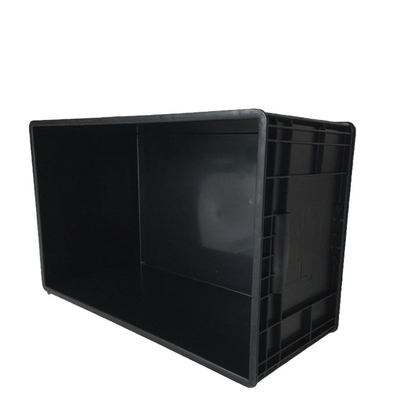 Black ESD Circulation Box Antistatic Storage Crate Bin Box