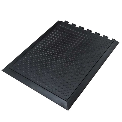Interlock Anti-fatigue Rubber Matting Industrial Bubble Mat Antislip