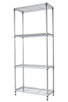 Customized ESD Storage 4 Layers Shelf Trolley Wire Mesh Shelving Cart