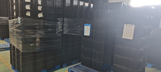400x300mm Storage Container Stackable ESD Industrial Plastic Storage Bin Box Conductive Crate