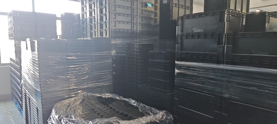 400x300mm Storage Container Stackable ESD Industrial Plastic Storage Bin Box Conductive Crate
