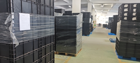 400x300mm Storage Container Stackable ESD Industrial Plastic Storage Bin Box Conductive Crate
