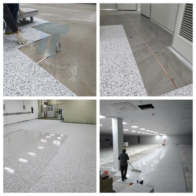Conductive PVC Floor Tile Vinyl Anti-static Multiple Color PVC ESD Flooring Tile For Cleanroom