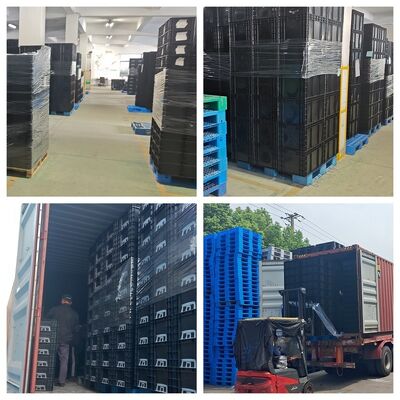 600*400mm ESD Bin Box ESD Containers Esd Plastic Tool Box Black Antistatic PP Box