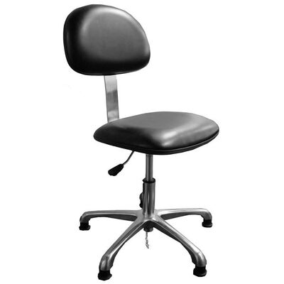 Cleanroom Anti-static PU Leather High-profile Backrest Chair With Footrest Cleanroom Lab Chair
