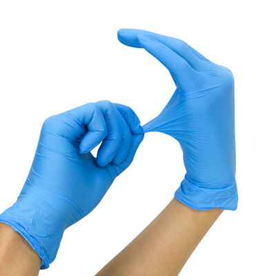 ESD Blue Black Nitrile Safety Gloves Disposable Antistatic Exam Gloves for Wholesale