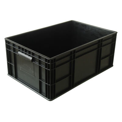 ESD Plastic Storage Box with Lid – Conductive & Anti-Static Crate