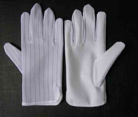 Anti-Static Polyester ESD Gloves for Electronics Safety Inspection Conductive Fiber Anti-slip Glove