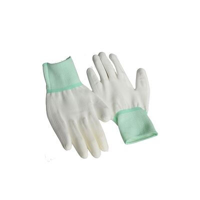 ESD Conductive Gloves Anti Slip Anti Static Work Glove with PU Coated Tip and Palm