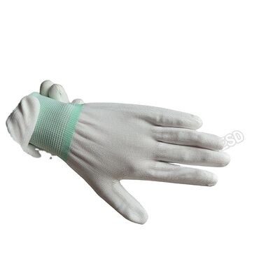 ESD Conductive Gloves Anti Slip Anti Static Work Glove with PU Coated Tip and Palm